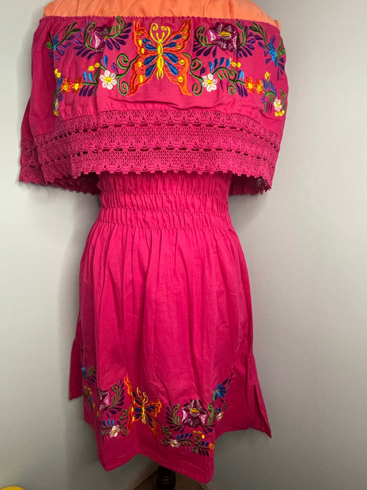 Mariposa Embroidered Dress