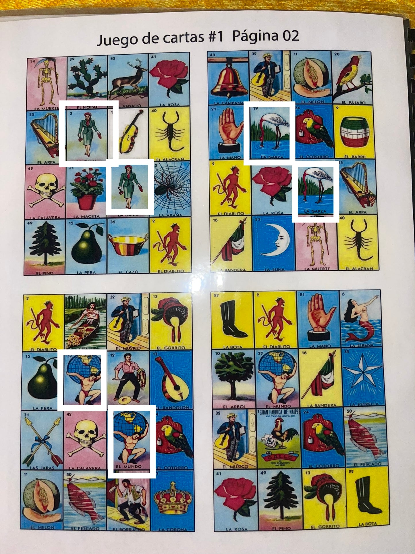 Loteria book of 40 Cards