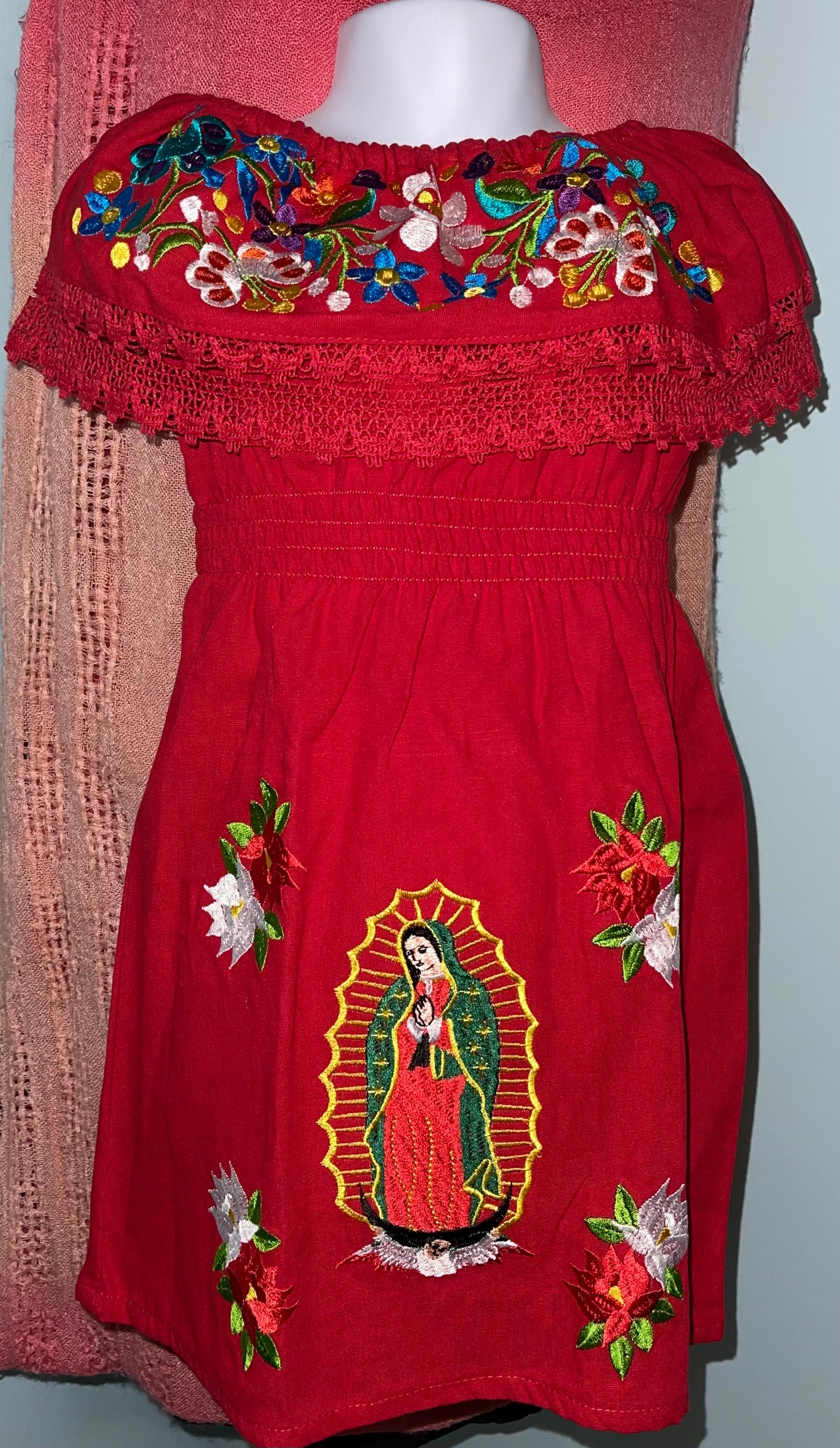Girls Dress Artesanal – Virgen de Guadalupe