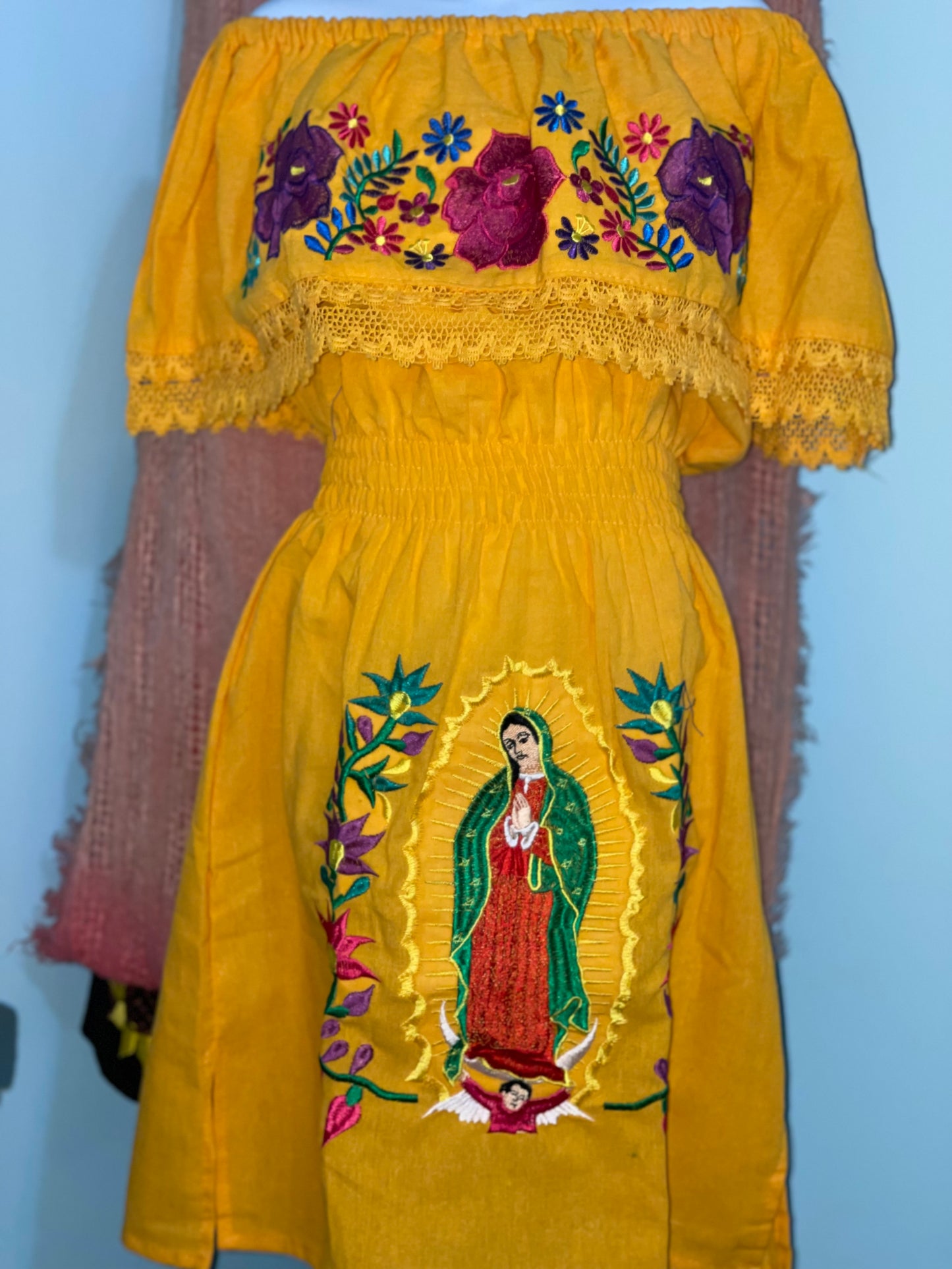 Girls Dress Artesanal – Virgen de Guadalupe