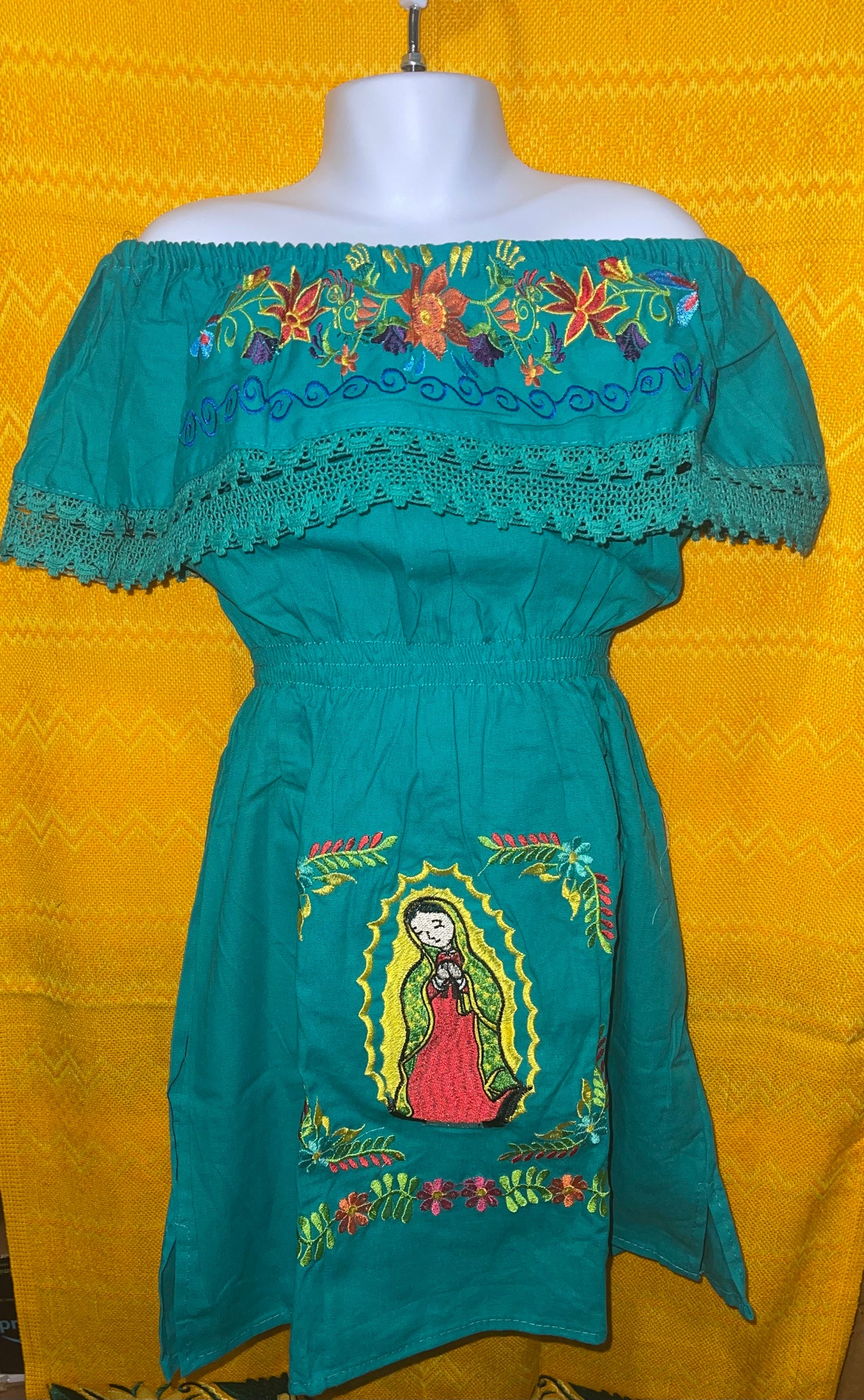 Girls Dress Artesanal – Virgen de Guadalupe