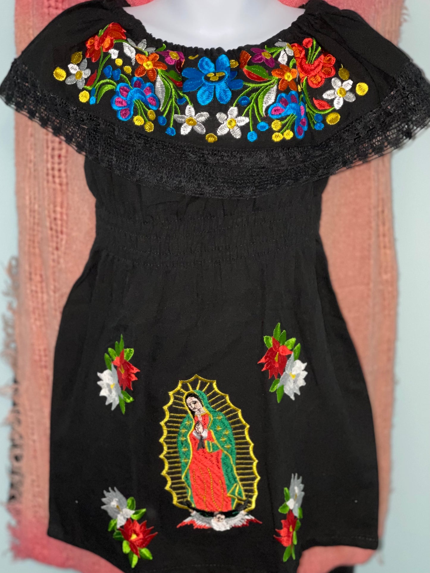 Girls Dress Artesanal – Virgen de Guadalupe