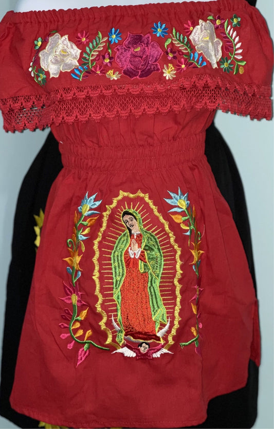 Girls Dress Artesanal – Virgen de Guadalupe