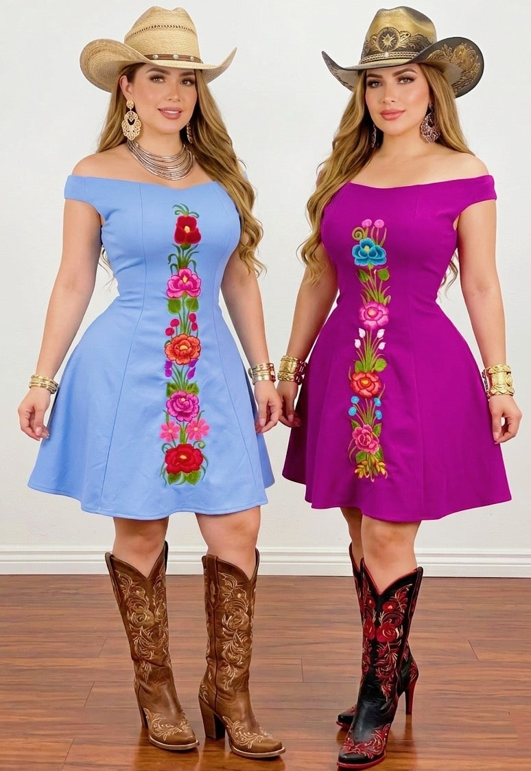Yessica Western-inspired, Mexican Dress