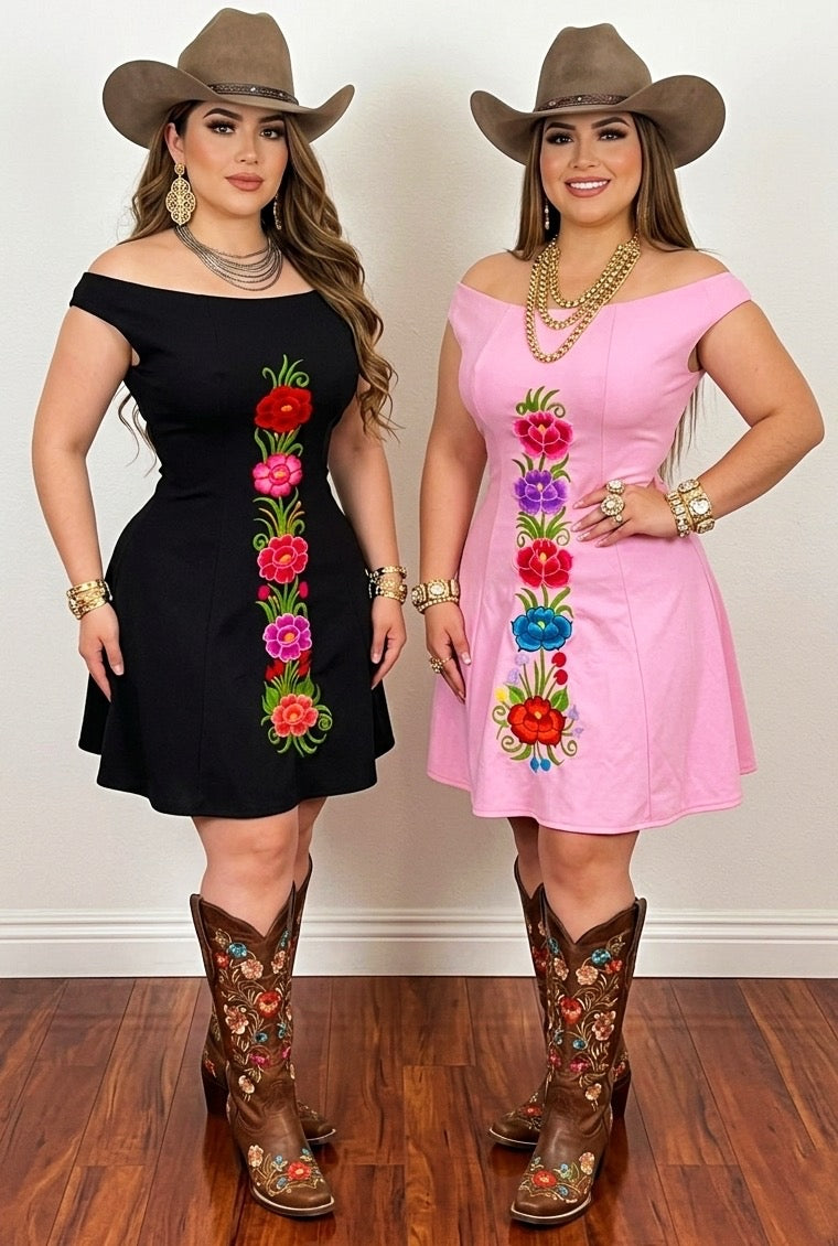 Yessica Western-inspired, Mexican Dress