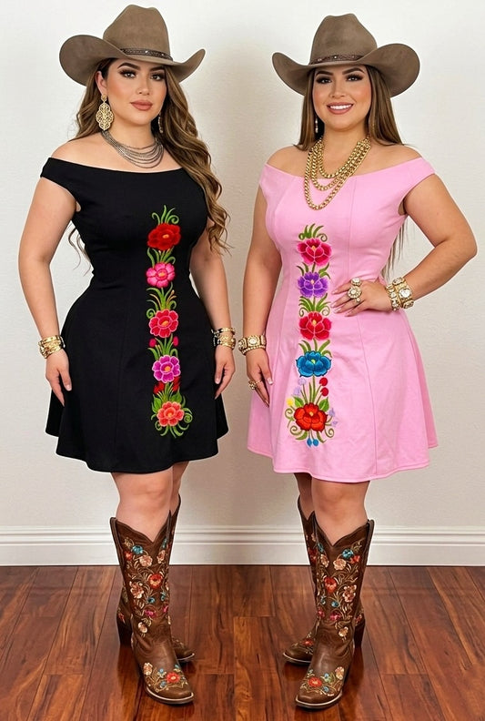 Yessica Western-inspired, Mexican Dress