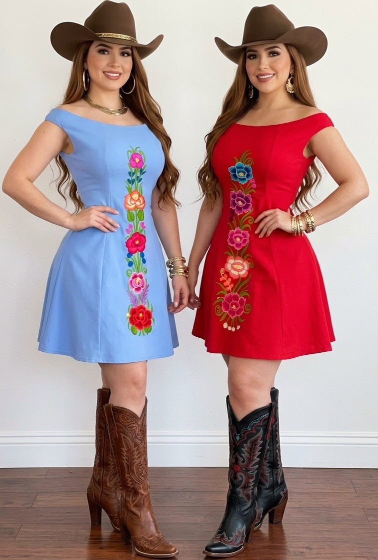 Yessica Western-inspired, Mexican Dress