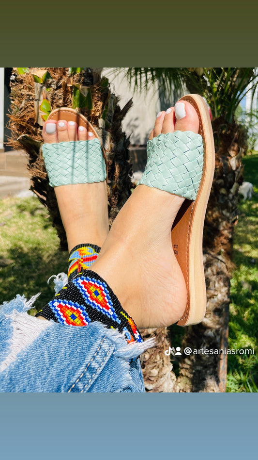 Katie Leather Huaraches