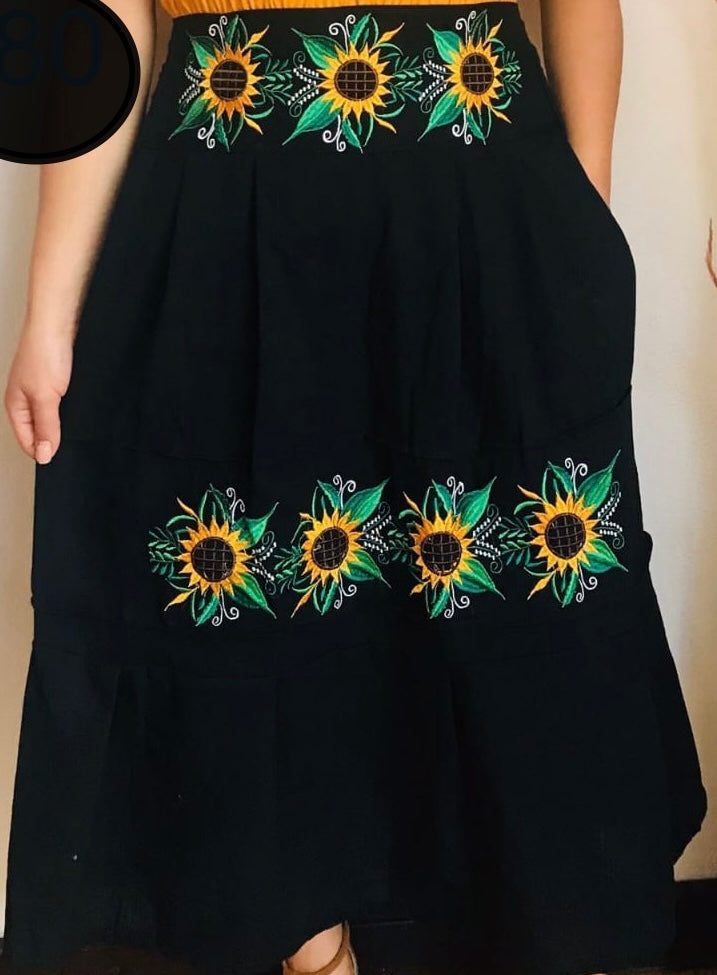 Mia Sunflowers Skirt
