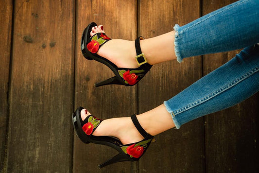 Lupita Embroidery Heels