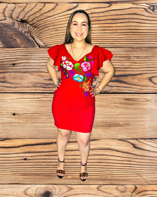 Coqueta Embroidery Dress