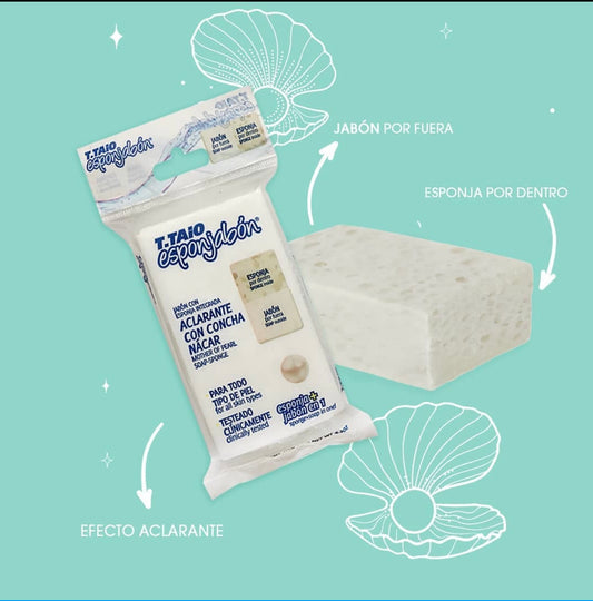 Esponjabon concha nacar aclarante/ mother of pearl clarifying