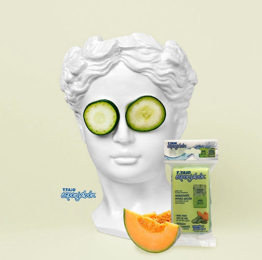 Esponjabon Hydrating Cucumber-Melon Soap Sponge